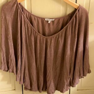 Tunic mauve color top